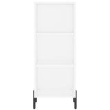 Highboard hvit 34,5x32,5x180 cm konstruert tre