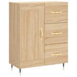 Highboard sonoma eik 69,5x34x180 cm konstruert tre