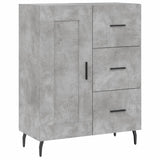 Highboard betong grå 69,5x34x180 cm konstruert tre