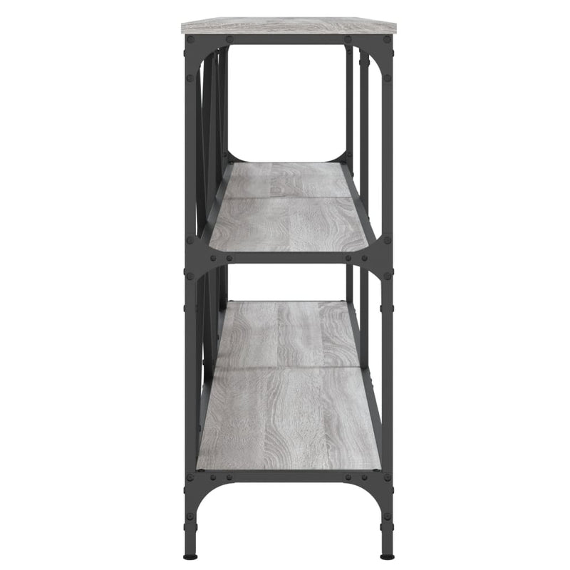 Salongbord grå sonoma 160x30x75 cm konstruert tre og jern