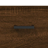 Veggskap brun eik 80x36,5x35 cm konstruert tre