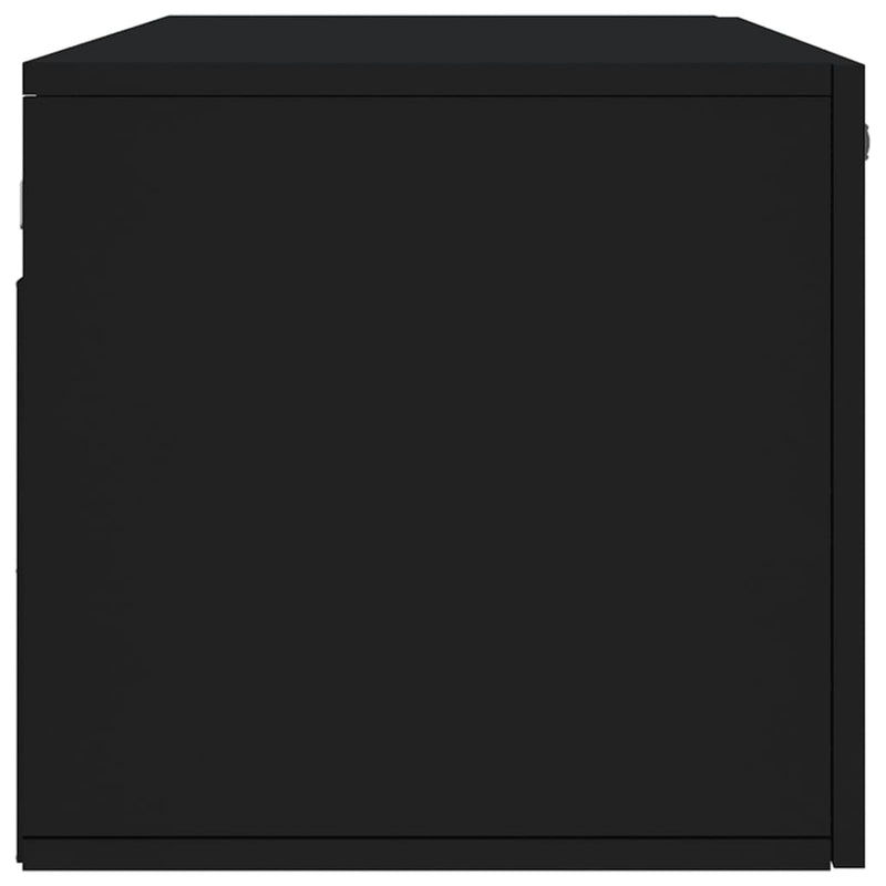 Veggskap svart 100x36,5x35 cm konstruert tre