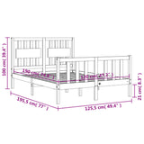 Sengeramme med hodegavl hvit small double heltre