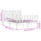 Sengeramme med hodegavl hvit small double heltre