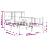 Sengeramme med hodegavl hvit small double heltre