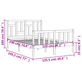 Sengeramme med hodegavl hvit small double heltre