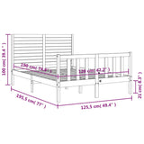 Sengeramme med hodegavl svart small double heltre