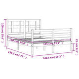 Sengeramme med hodegavl double heltre