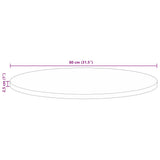 Bordplate Ø 80x2,5 cm rund gjenvunnet heltre