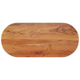 Bordplate 110x50x2,5 cm oval heltre akasie