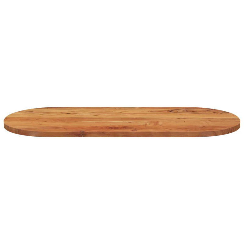 Bordplate 110x50x2,5 cm oval heltre akasie