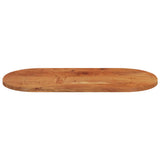 Bordplate 120x60x2,5 cm oval heltre akasie