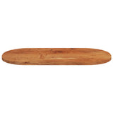 Bordplate 80x40x3,8 cm oval heltre akasie