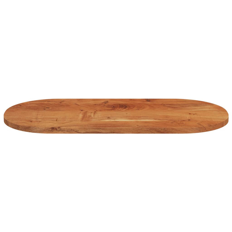 Bordplate 80x40x3,8 cm oval heltre akasie