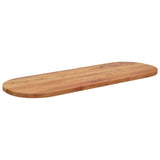 Bordplate 110x40x3,8 cm oval heltre akasie