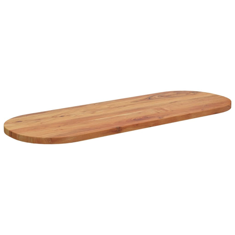 Bordplate 110x40x3,8 cm oval heltre akasie