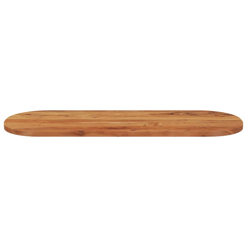 Bordplate 110x40x3,8 cm oval heltre akasie