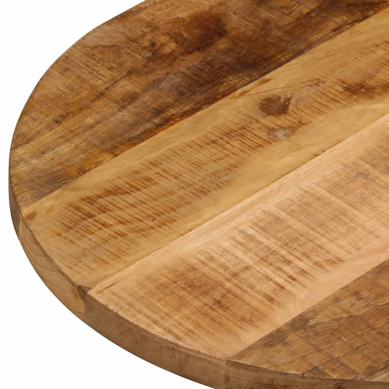 Bordplate 80x40x3,8 cm oval grovt heltre mangotre