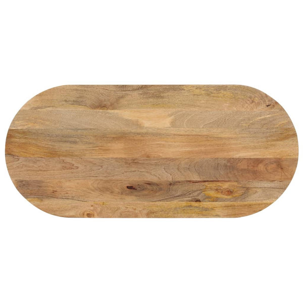 Bordplate 110x50x2,5 cm oval heltre mango