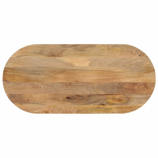 Bordplate 120x60x2,5 cm oval heltre mango