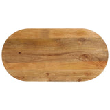 Bordplate 100x40x2,5 cm oval heltre mango