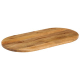 Bordplate 100x40x2,5 cm oval heltre mango