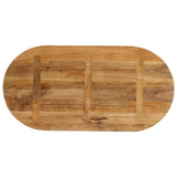 Bordplate 100x40x2,5 cm oval heltre mango