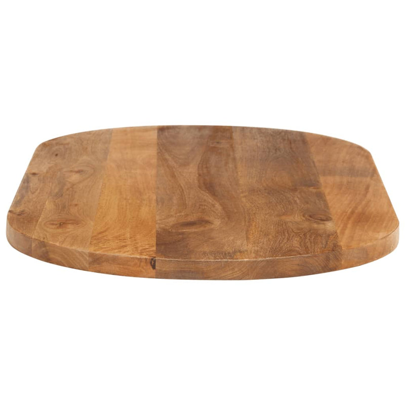 Bordplate 100x50x2,5 cm oval heltre mango