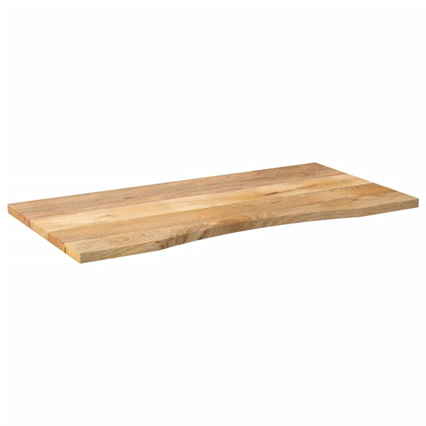 Skrivebordsplate med kurve 110x60x2,5 cm heltre grovt mangotre