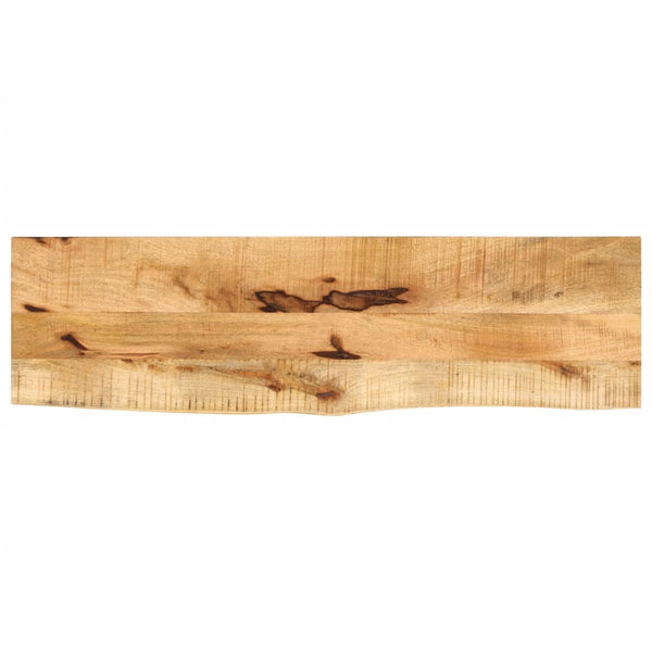 Bordplate 100x20x2,5 cm naturlig kant grovt heltre mangotre