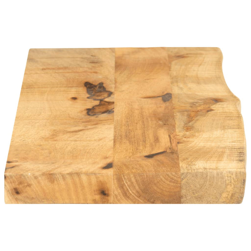 Bordplate 100x20x2,5 cm naturlig kant grovt heltre mangotre