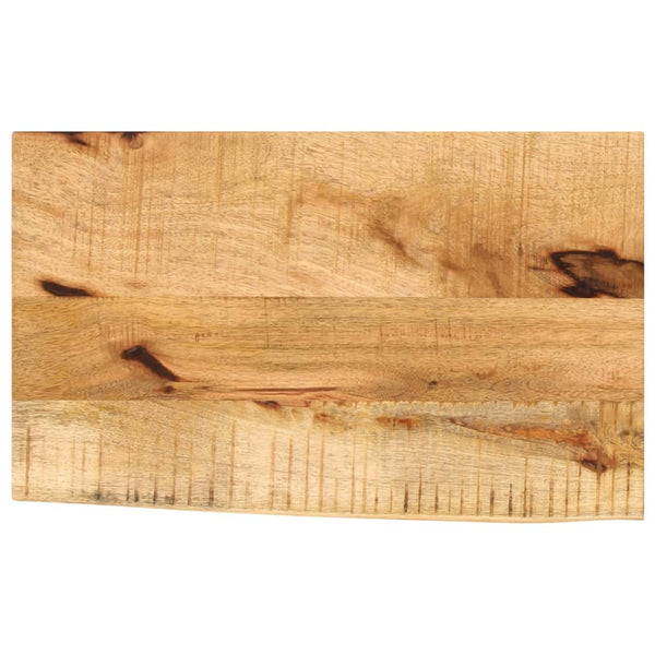 Bordplate 60x40x2,5 cm naturlig kant grovt heltre mangotre