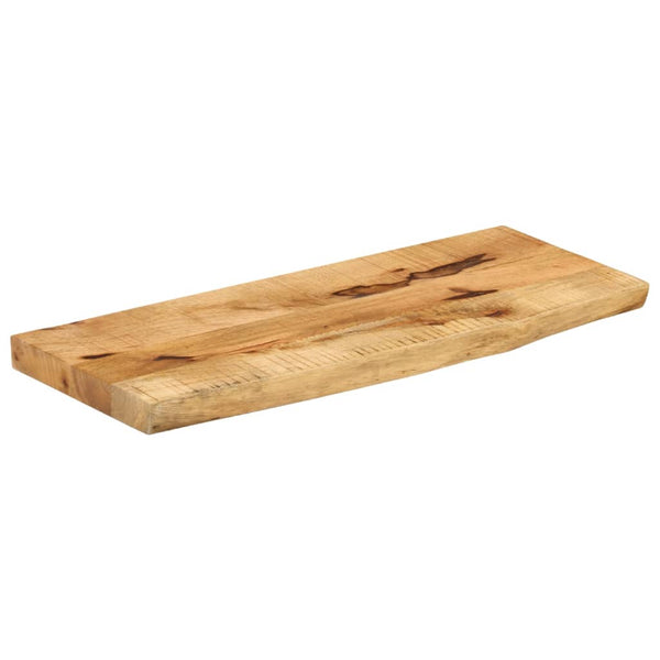 Bordplate 80x40x2,5 cm naturlig kant grovt heltre mangotre