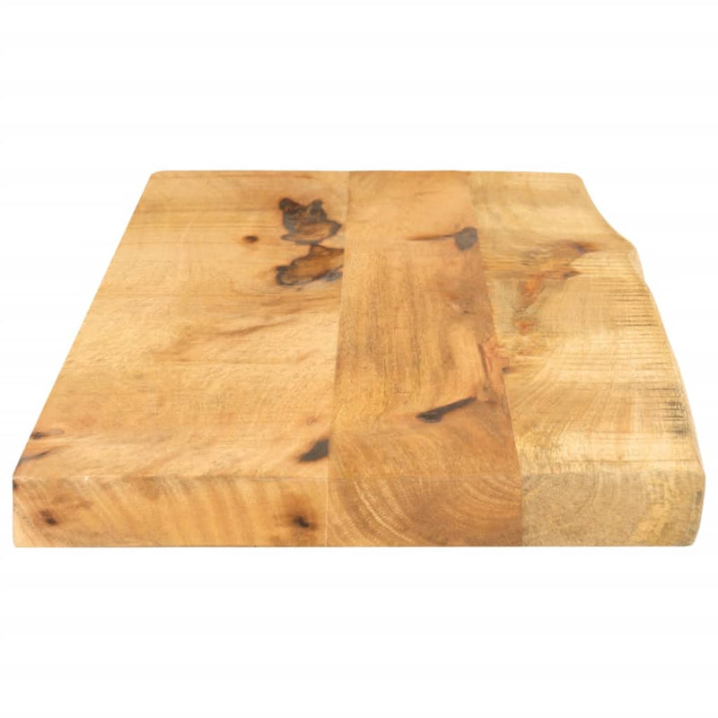 Bordplate 80x40x2,5 cm naturlig kant grovt heltre mangotre