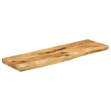 Bordplate 100x40x2,5 cm naturlig kant grovt heltre mangotre