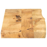 Bordplate 100x40x2,5 cm naturlig kant grovt heltre mangotre