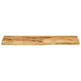 Bordplate 120x40x2,5 cm naturlig kant grovt heltre mangotre