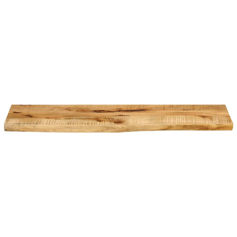 Bordplate 120x40x2,5 cm naturlig kant grovt heltre mangotre