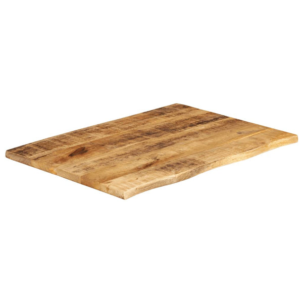 Bordplate 90x60x2,5 cm naturlig kant grovt heltre mangotre