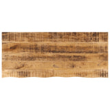 Bordplate 140x60x2,5 cm naturlig kant grovt heltre mangotre