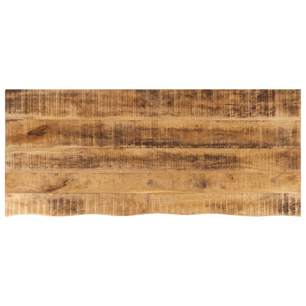 Bordplate 140x60x2,5 cm naturlig kant grovt heltre mangotre