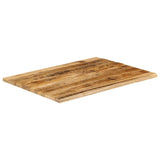 Bordplate 110x80x2,5 cm naturlig kant grovt heltre mangotre