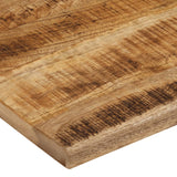 Bordplate 110x80x2,5 cm naturlig kant grovt heltre mangotre