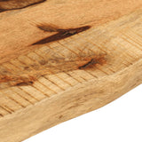 Bordplate 100x20x3,8 cm naturlig kant grovt heltre mangotre