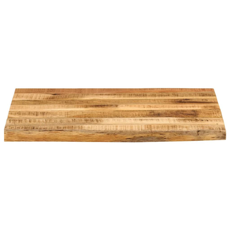 Bordplate 40x40x3,8 cm naturlig kant grovt heltre mangotre