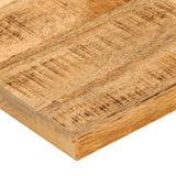 Bordplate 40x40x3,8 cm naturlig kant grovt heltre mangotre