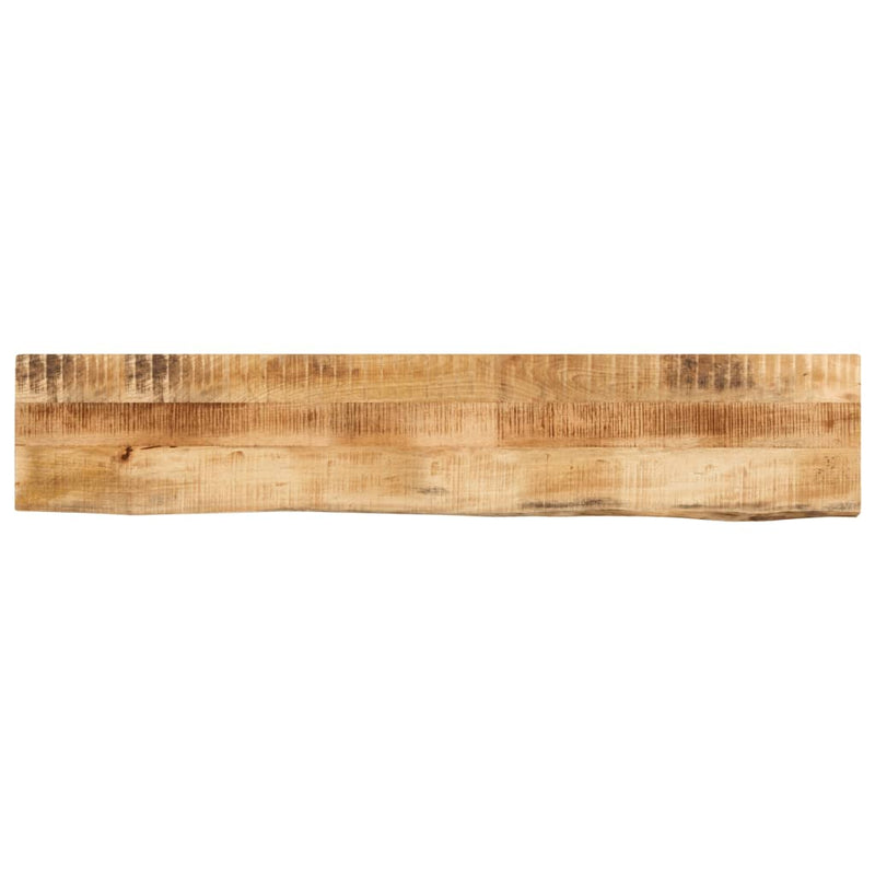 Bordplate 120x40x3,8 cm naturlig kant grovt heltre mangotre