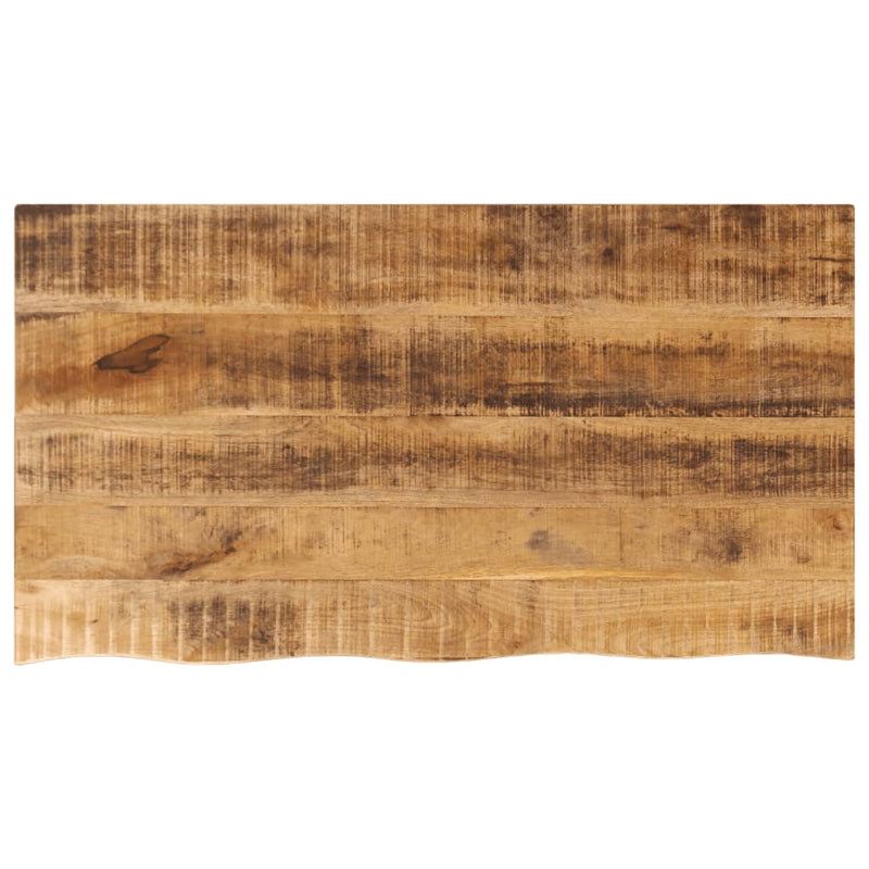 Bordplate 120x60x3,8 cm naturlig kant grovt heltre mangotre