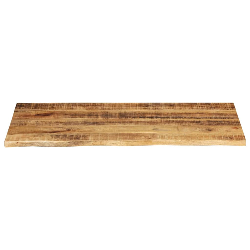 Bordplate 120x60x3,8 cm naturlig kant grovt heltre mangotre