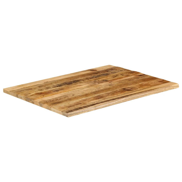 Bordplate 110x80x3,8 cm naturlig kant grovt heltre mangotre